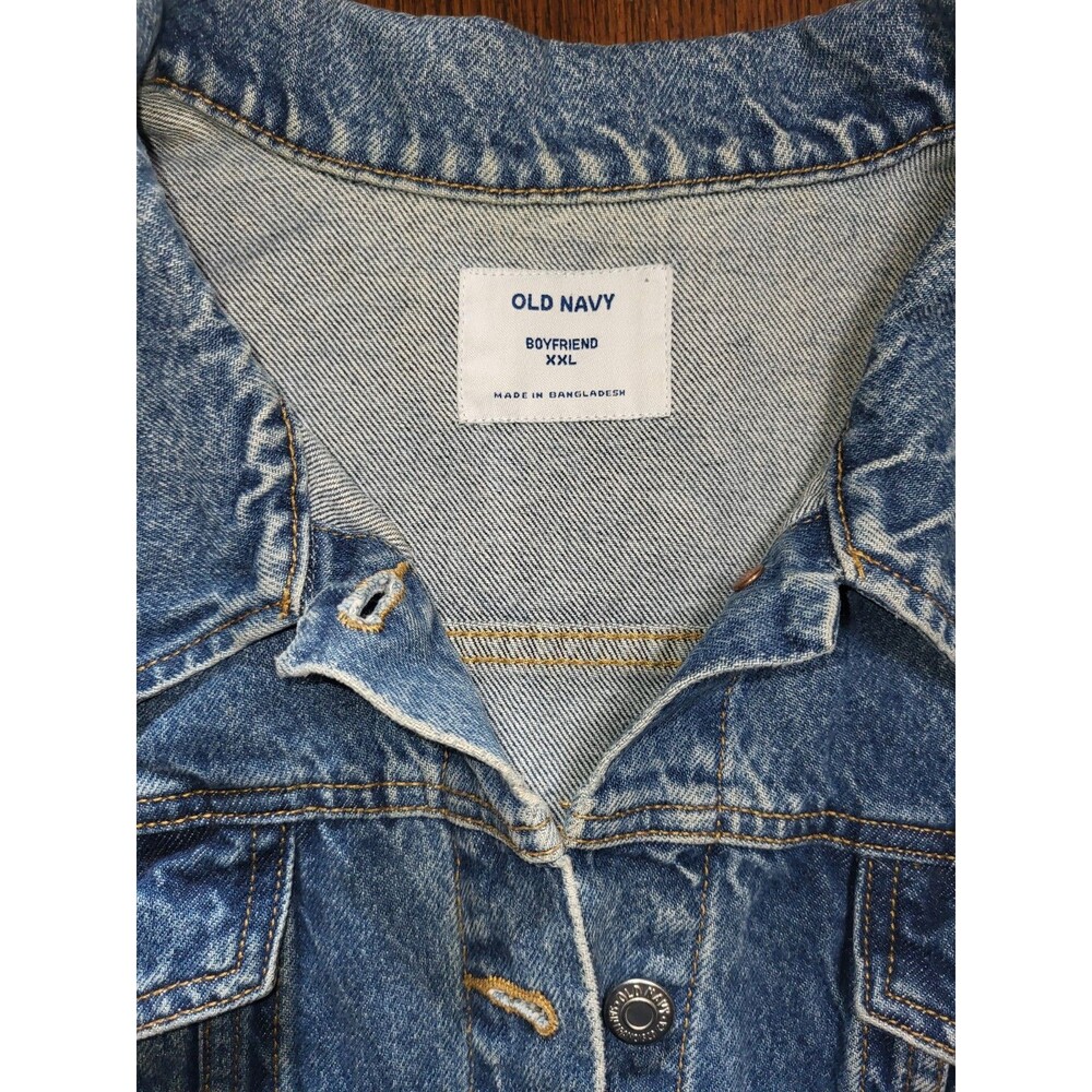 Old Navy Denim "Boyfriend" Jacket (Size XXL) – Excellent Condition! - Picture 5 of 5